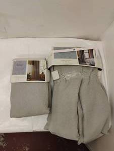 NEW THRESHOLD 95 BLACKOUT CURTAINS GRAY
