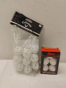CALLAWAY PRACTICE GOLF BALLS & TENNIS TABLE BALLS