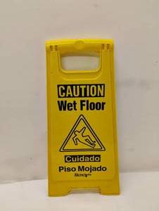 CAUTION WET FLOOR SIGN