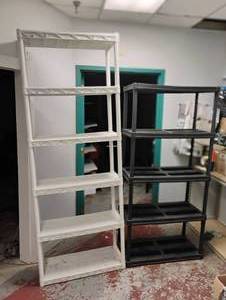 (2) PLASTIC SHELF