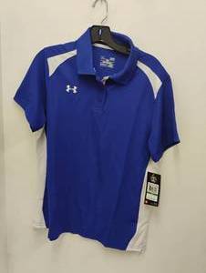 NEW UNDER ARMOUR MENS POLO SHIRT SIZE LARGE BLUE