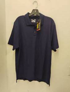 NEW UNDER ARMOUR MENS POLO SHIRT SIZE LARGE BLUE