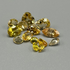 8.50 Carat Yellow Citrine Mixed Cut - Assorted Lot of Various Size, Color & Shape Loose Stones
