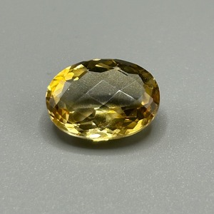 8.70 Carat Citrine Oval Checkerboard Cut