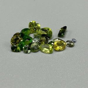 6.30 Carat Diopside & Peridot Mixed Cut - Assorted Lot of Various Size, Species, Color & Shape Loose Stones
