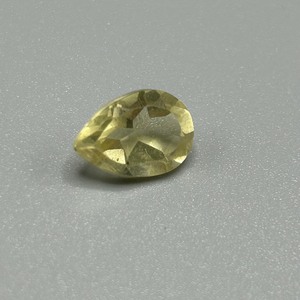 2.96 Carat Light Yellow Quartz Pear Faceted Cut