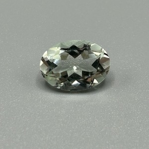 5.06 Carat Light Green Prasiolite Quartz Oval Faceted Cut