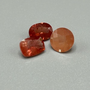 3.80 Carat Sunstone Mixed Cut - Various Size, Color & Shape Set of 3 Loose Stones