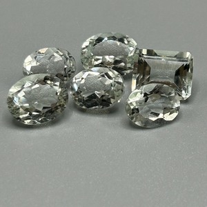 14.12 Carat Colorless Rock Crystal Quartz Mixed Cut - Various Size & Shape Set of 6 Loose Stones