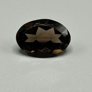 8.73 Carat Smoky Quartz Oval Faceted Cut