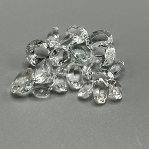23.81 Carat Colorless Rock Crystal Quartz Mixed Cut - Assorted Lot of Various Size & Shape Loose Stones