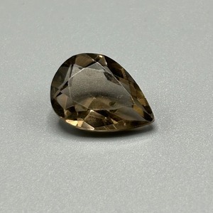 9.30 Carat Smoky Quartz Pear Faceted Cut