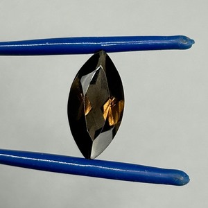 4.70 Carat Smoky Quartz Elongated Marquise Faceted Cut