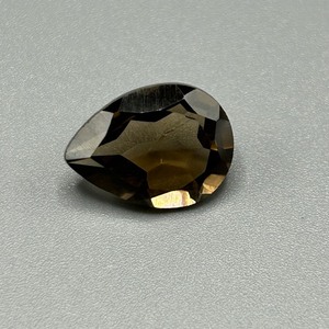7.40 Carat Smoky Quartz Pear Faceted Cut
