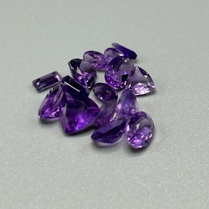 7.40 Carat Amethyst Mixed Cut - Assorted Lot of Various Size & Shape Loose Stones