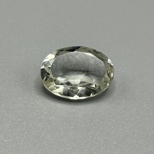 5 Carat Light Green Prasiolite Quartz Oval Faceted Cut