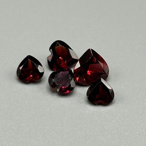 5.90 Carat Garnet Mixed Cut - Various Size & Shape Set of 5 Loose Stones