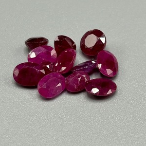 9.50 Carat Natural Ruby Mixed Cut - Assorted Lot of Various Size, Color & Shape Loose Stones