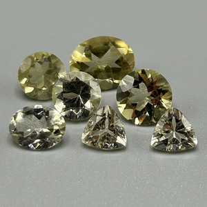 13.30 Carat Yellow to Colorless Quartz Mixed Cut - Assorted Lot of Various Size, Color & Shape Loose Stones