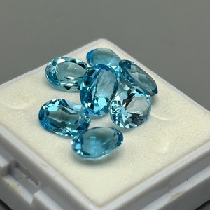 7.30 Carat Blue Topaz Mixed Cut - Assorted Lot of Various Size & Shape Loose Stones