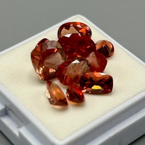 5.50 Carat Red Labradorite Mixed Cut - Assorted Lot of Various Size, Color & Shape Loose Stones