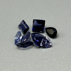 3.29 Carat Iolite Mixed Cut - Assorted Lot of Various Size, Color & Shape Loose Stones