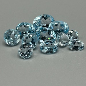 18.20 Carat Blue Topaz Mixed Cut - Assorted Lot of Various Size & Shape Loose Stones