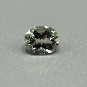 3.08 Carat Light Green Prasiolite Quartz Oval Faceted Cut