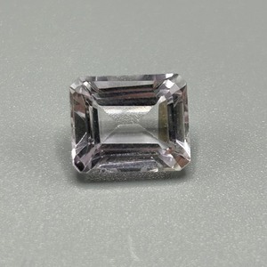 6.63 Carat Light Grayish Purple Amethyst Emerald Rectangular Cut