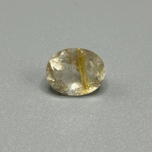 3.27 Carat Rutilated Quartz Oval Faceted Cut
