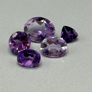7.90 Carat Amethyst Mixed Cut - Assorted Lot of Various Size, Color & Shape Loose Stones