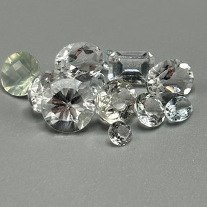 16.56 Carat Colorless to Pale Light Quartz Mixed Cut - Assorted Lot of Various Color, Size & Shape Loose Stones