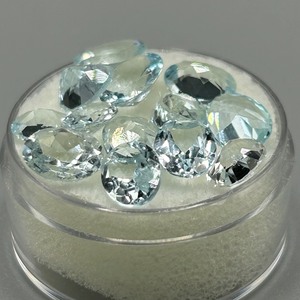 13.12 Carat Light Blue Topaz Oval Faceted Cut - Lot of Loose Stones
