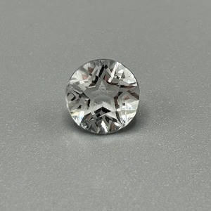4.90 Carat Colorless Rock Crystal Quartz Round Fancy Star Faceted Cut