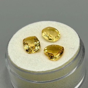 3.44 Carat Citrine Mixed Cut - Various Size & Shape Set of 3 Loose Stones
