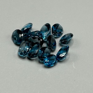 11.60 Carat London Blue Topaz Oval Faceted Cut - Lot of Loose Stones