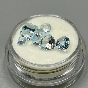 3.60 Carat Light Blue Topaz Mixed Cut - Various Size, Color & Shape Lot of Loose Stones