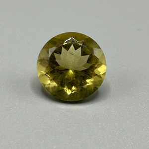 10.58 Carat Yellow Quartz Round Faceted Cut