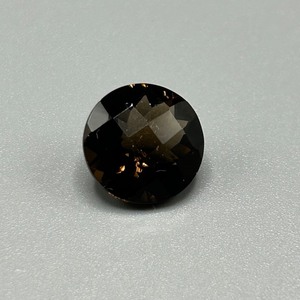 5.58 Carat Smoky Quartz Round Checkerboard Cut