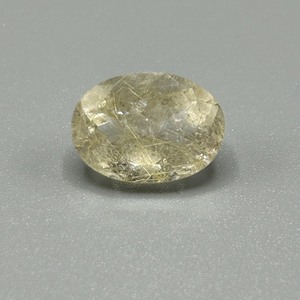 6.67 Carat Rutilated Quartz Oval Faceted Cut