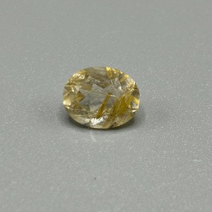 2.57 Carat Rutilated Quartz Oval Faceted Cut