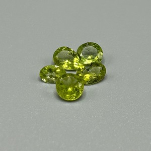 3.48 Carat Peridot Mixed Cut - Various Size & Shape Set of 5 Loose Stones