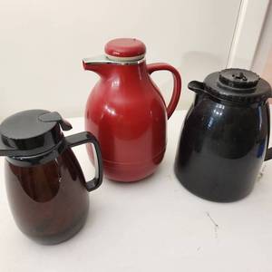 lot 32 image: Three Insulated Coffee Caraffs