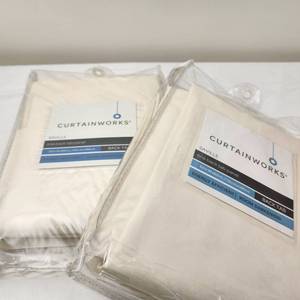 lot 54 image: Two Curtainworks Saville, One Back Tab Panel, Room Darkening Curtains