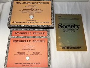 lot 131 image: 4 New Watercolor Paper Pads