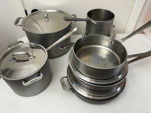 lot 137 image: All-Clad Metal Crafters Master Chef Pan Set, 13 Pieces Total