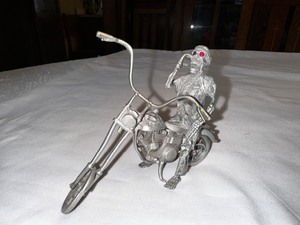 lot 200 image: Metal Skeleton On Motorcycle