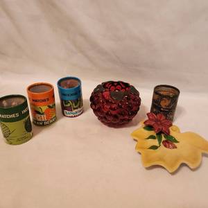 lot 267 image: Variety of Incense Matches and Candle Holder