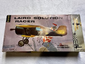 lot 363 image: Vintage Laird Solution Racer Model Airplane Kit - New in Box