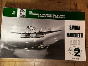 lot 337 image: Vintage Savoia Marchetti S.55 X 172 Scale Model Airplane Kit - New in Box